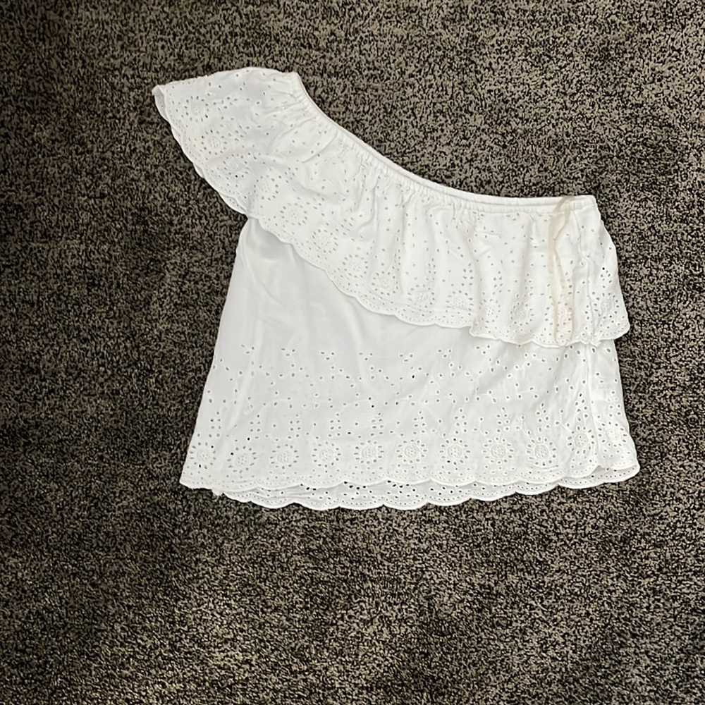 American Eagle one shoulder cropped top
